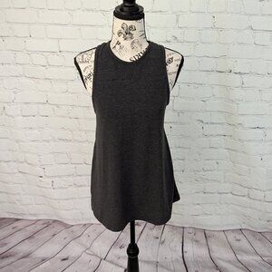 MPG Charcoal Gray Tie back Tank Top XS Activewear Athletic